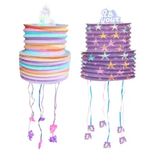 1set Kids Unicorn Party Pinata Toy Gift Rainbow Horse Girls Happy Birthday Party Decoration Supplies Filled Confetti Surprise