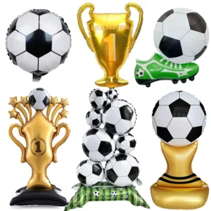 Standing Soccer Foil Balloon Football Theme Birthday Party Baby Shower Decor Football Club Decor Supplies Boys Gifts